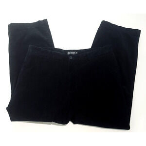CHAPS MEN'S BLACK CORDUROY STRAIGHT LEG PANTS SIZE 38X30